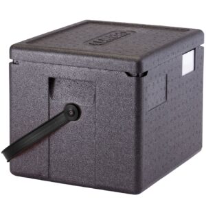 Pojemnik termoizolacyjny Cam GoBox z czarnym paskiem, GN 1/2, Cambro, 22,3 l, 22,3L, czarny, 390x330x(H)316mm