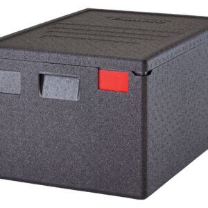 Pojemnik termoizolacyjny Cam GoBox ładowany od góry, 600x400 mm, Cambro, 80 l, 80L, czarny, 690x490x(H)370mm