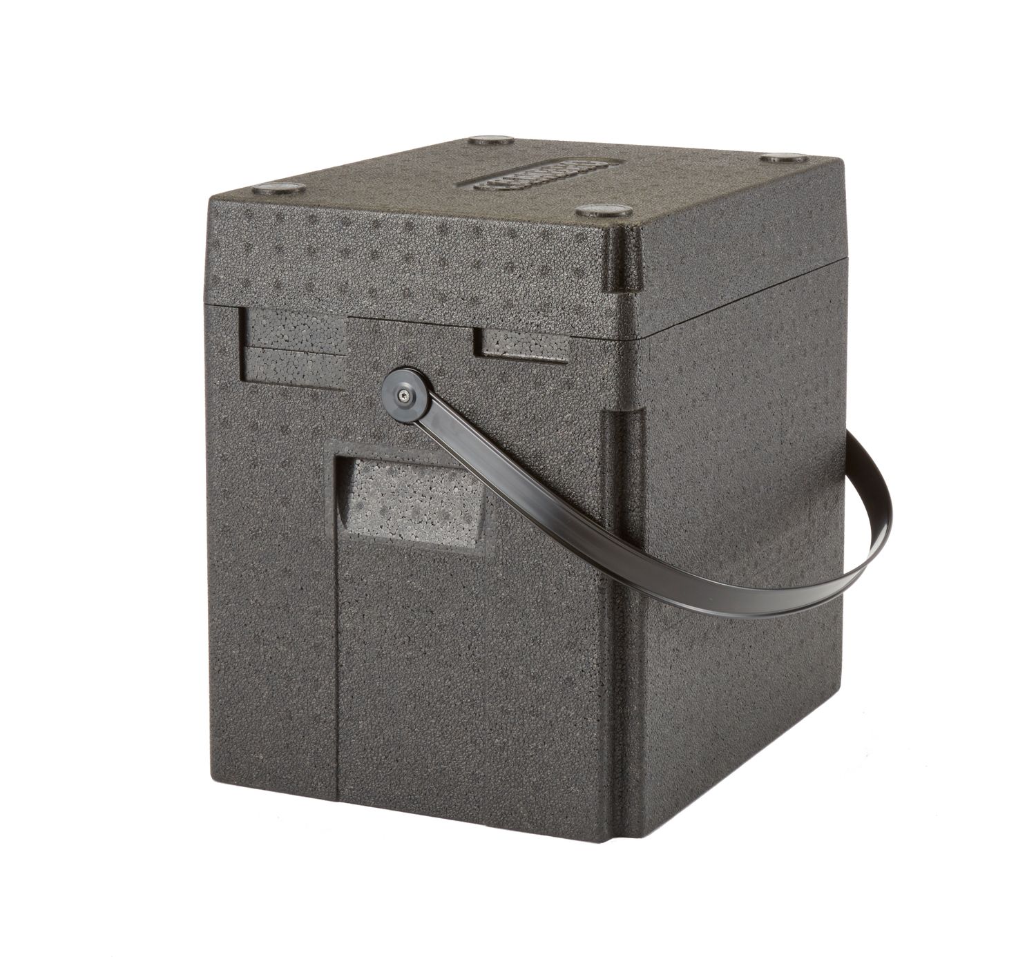 Pojemnik termoizolacyjny Cam GoBox na napoje, ładowany od góry, z paskiem na ramię, 35 l, Cambro, pojemność (ilość butelek): 12 wysokich butelek wina o pojemności 0,75 l lub 12 plastikowych butelek z wodą mineralną, 35L, czarny, 420x335x(H)420mm - obrazek 2