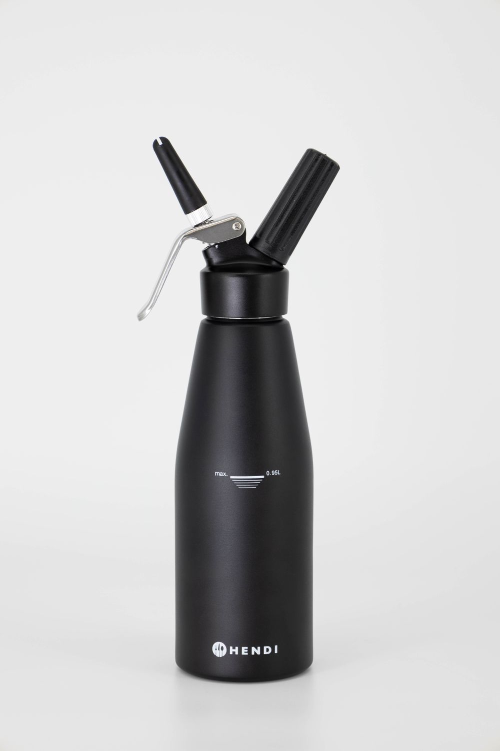 Syfon do bitej śmietany, HENDI, Kitchen Line, 0,95L, czarny, ⌀95x(H)320mm - obrazek 8