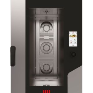 Piec konwekcyjno-parowy Millennial Touch Screen Gastro z automatycznym systemem myjącym, 11× GN 1/1 – sterowany elektronicznie, gazowy, Tecnoeka, 230V/700W, 17500kW, 730x850x(H)1230mm
