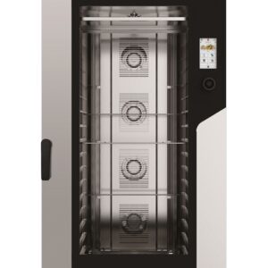 Piec konwekcyjno-parowy Millennial Touch Screen Bakery z automatycznym systemem myjącym, 16× 600×400 mm – sterowany elektronicznie, gazowy, Tecnoeka, 230V/1450W, 30kW, 930x1160x(H)2060mm