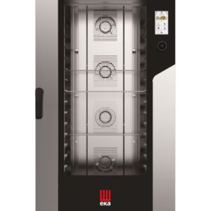 Piec konwekcyjno-parowy Millennial Touch Screen Bakery z automatycznym systemem myjącym, 16× 600×400 mm – sterowany elektronicznie, elektryczny, Tecnoeka, 400V/31000W, 930x1035x(H)1900mm