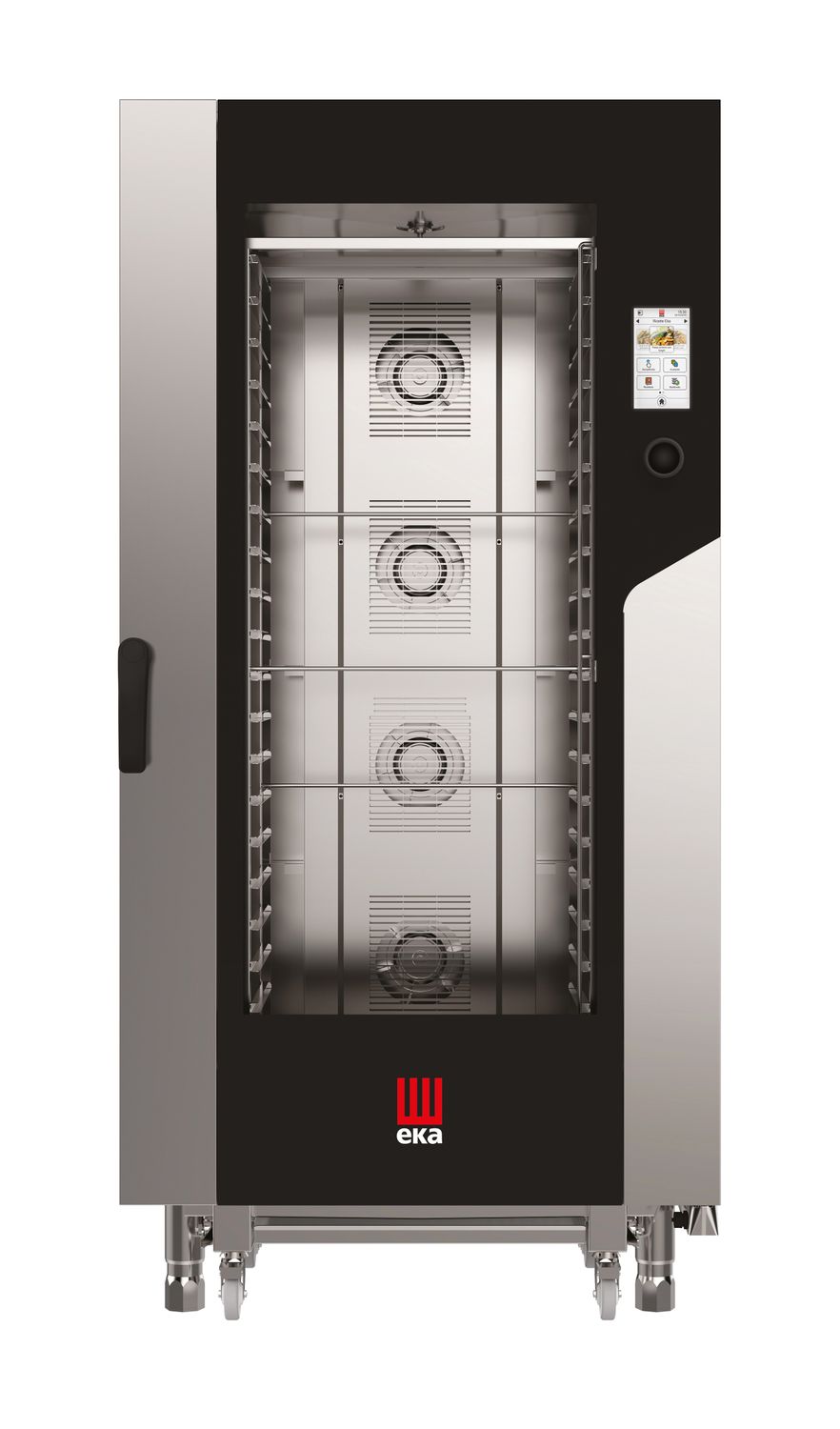 Piec konwekcyjno-parowy Millennial Touch Screen Gastro z automatycznym systemem myjącym, 20 × GN 1/1 – sterowany elektronicznie, elektryczny, Tecnoeka, 400V/31000W, 930x1035x(H)1900mm