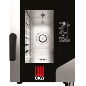 Piec konwekcyjno-parowy Millennial Black Mask Gastro Compact 6×GN 1/1 – elektryczny, Tecnoeka, 400V/7800W, 500x930x(H)700mm