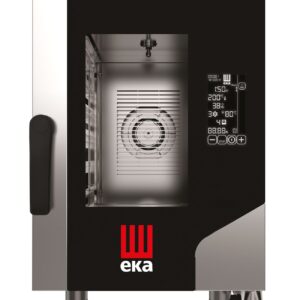 Piec konwekcyjno-parowy Millennial Black Mask Gastro Compact 6×GN 2/3 – elektryczny, Tecnoeka, 400V/52000W, 500x750x(H)700mm