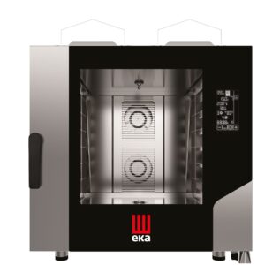 Piec konwekcyjno-parowy Millennial Black Mask Bakery, 6× 600×400 mm – sterowany elektronicznie, gazowy, Tecnoeka, 230V/500W, 13,5kW, 850x1035x(H)951mm