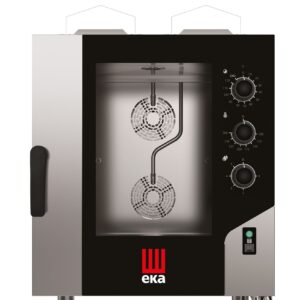 Piec konwekcyjno-parowy Millennial Smart Gastro, 7× GN 1/1 – sterowany elektromechanicznie, gazowy, Tecnoeka, 230V/500W, 13500kW, 730x855x(H)951mm