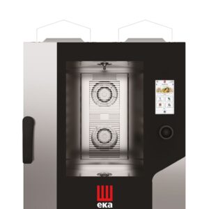 Piec konwekcyjno-parowy Millennial Touch Screen Gastro z automatycznym systemem myjącym, 7× GN 1/1 – sterowany elektronicznie, gazowy, Tecnoeka, 230V/500W, 13500kW, 730x850x(H)950mm