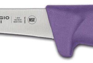 Nóż do trybowania Supra Colore, Ambrogio Sanelli, Supra colore, wąskie ostrze, fioletowy, (L)280mm