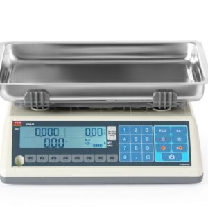 Waga kalkulacyjna LCD z legalizacją, seria EGE, głęboka szalka, 30 kg, TEM, 355x330x(H)155mm