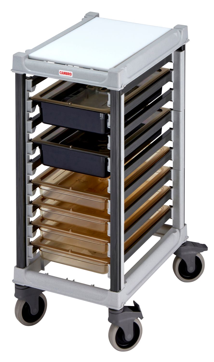 Wózek Camshelving do transportu pojemników, 9 × GN 1/1, Cambro, 730x438x(H)102mm - obrazek 4