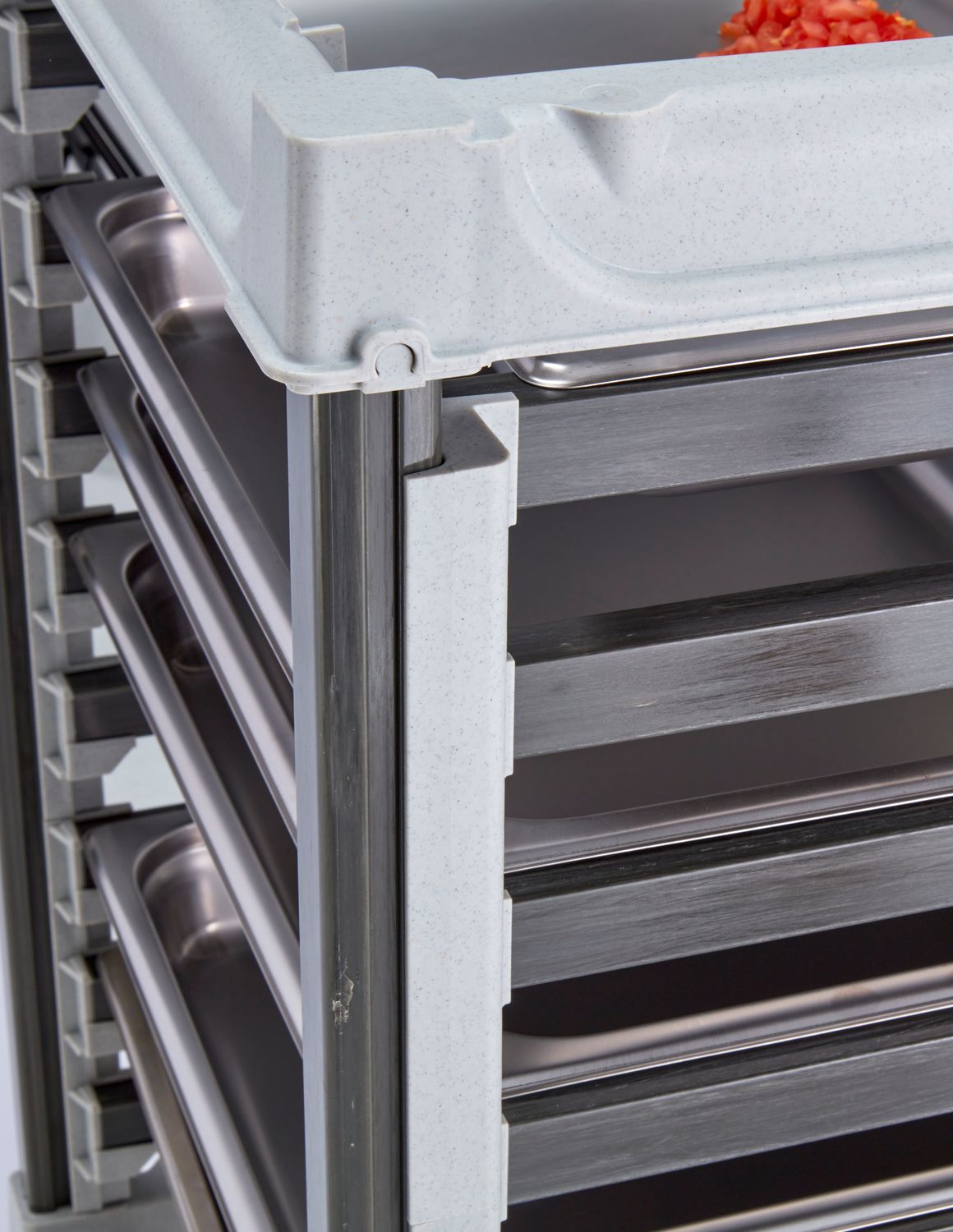 Wózek Camshelving do transportu pojemników, 9 × GN 1/1, Cambro, 730x438x(H)102mm - obrazek 2