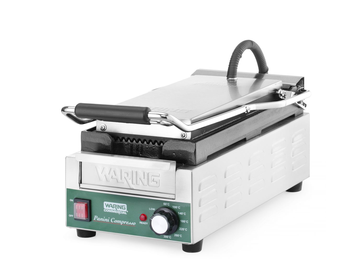 Grill kontaktowy Panini Compresso Slimline, Waring, 230V/1800W, 317x596x(H)260mm - obrazek 2