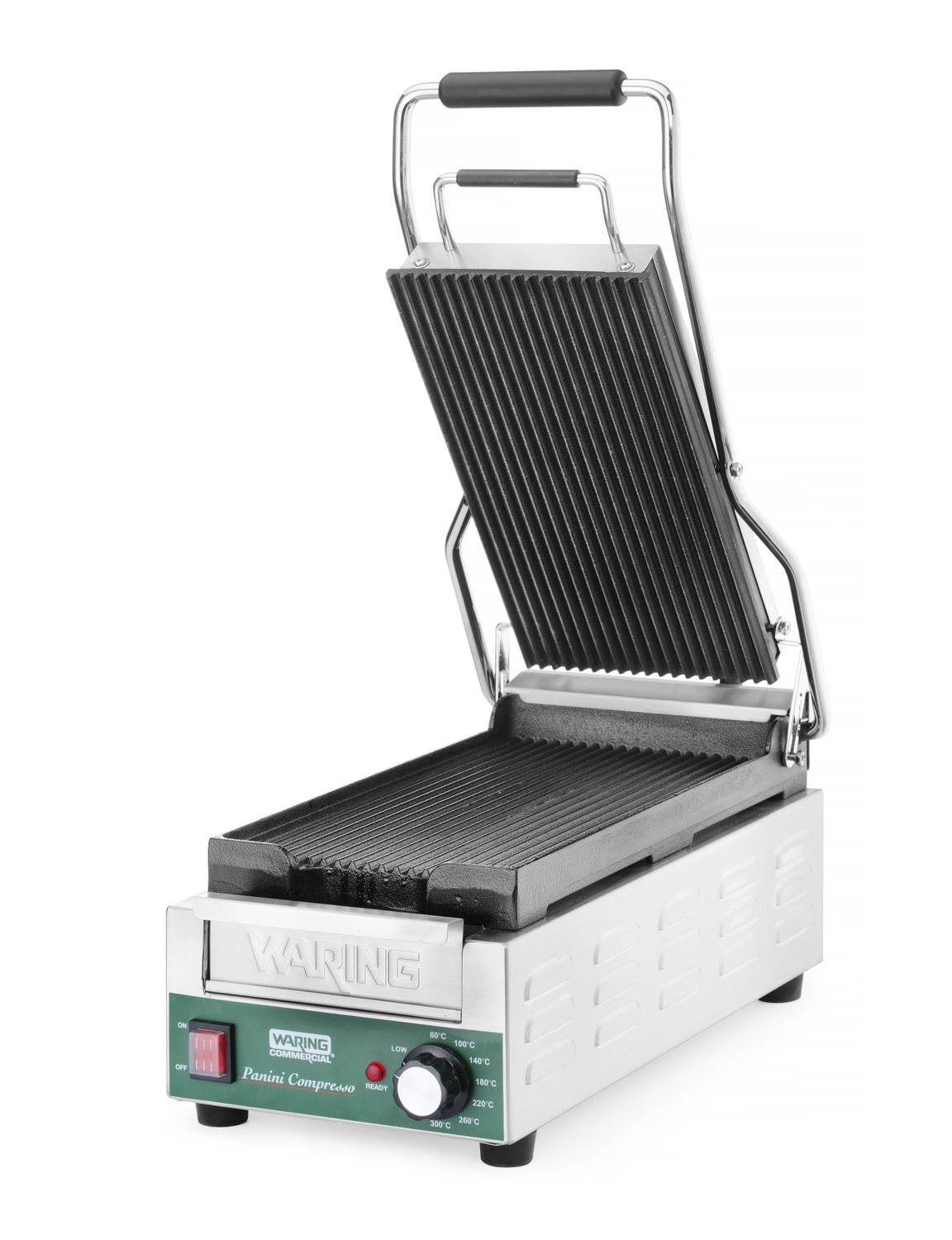 Grill kontaktowy Panini Compresso Slimline, Waring, 230V/1800W, 317x596x(H)260mm - obrazek 3