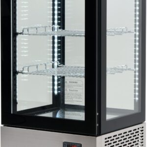 WITRYNA CHŁODNICZA 78L 43x39x98 CZARNA
