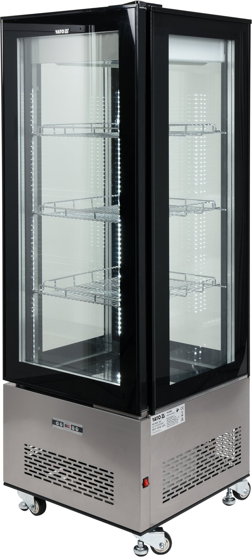 WITRYNA CHŁODNICZA 400L 65x65x190 CZARNA