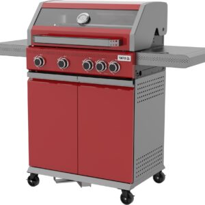 GRILL GAZ. OKAYA 4+1, 14,2KW, CZERWONY