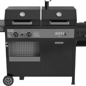 GRILL 4W1, GAZ.+WĘGL.+WĘDZARNIA, 8,5KW