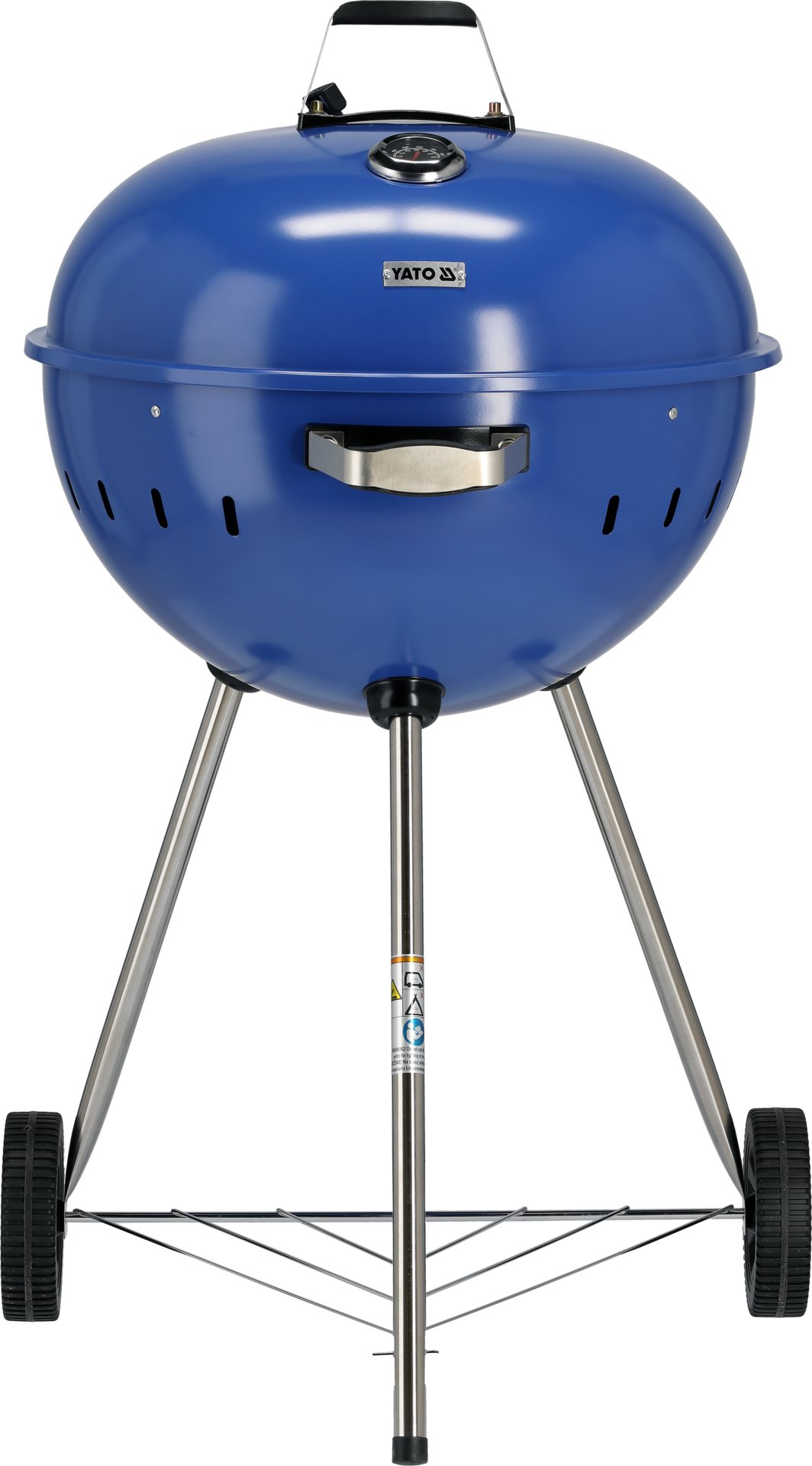 GRILL WĘGLOWY OKRĄGŁY 54CM NIEBIESKI