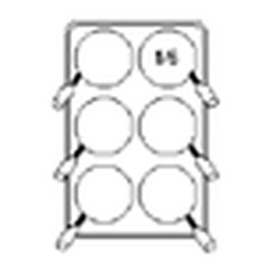 Fagor Professional Pasta cooker baskets kit – 6x1/6 round