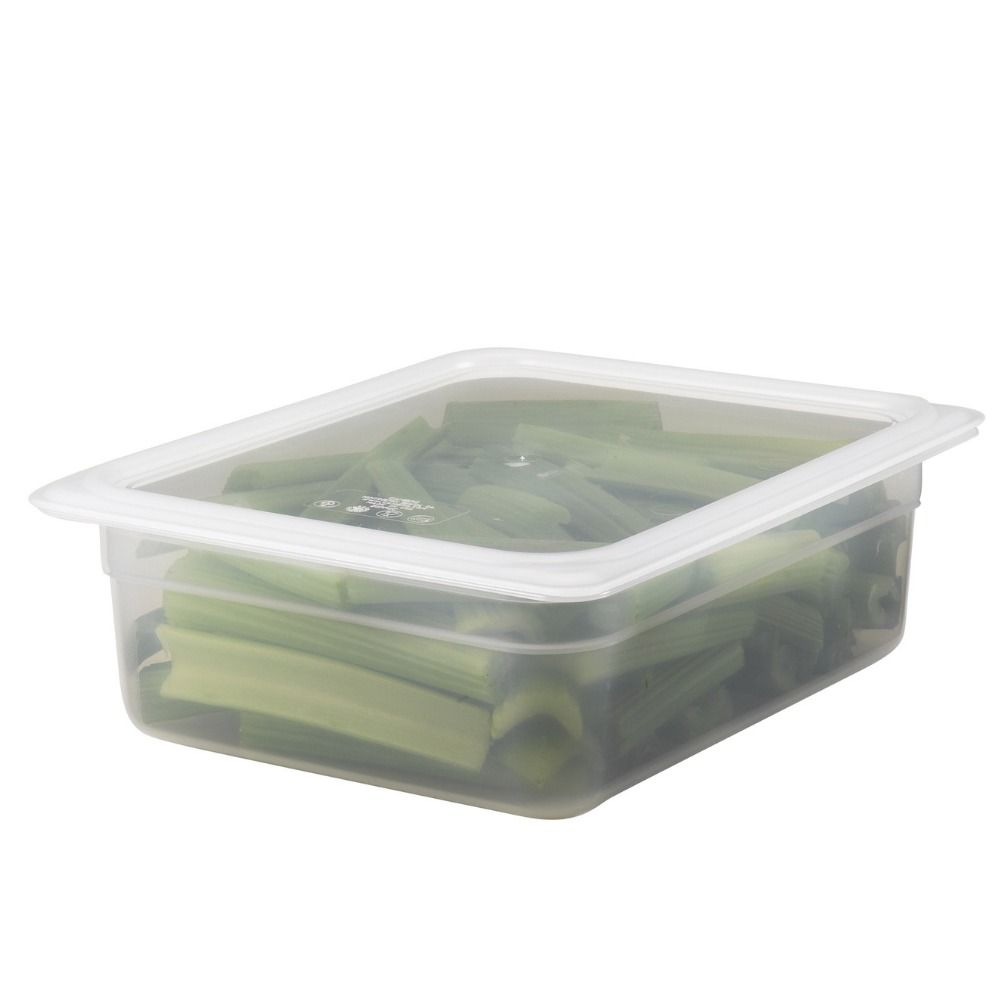 Pokrywka Camwear tylko do pojemników GN serii Camwear i przezroczystego polipropylenu, Cambro, do pojemnika , GN 1/2, transparentny, 325xx(H)mm - obrazek 2
