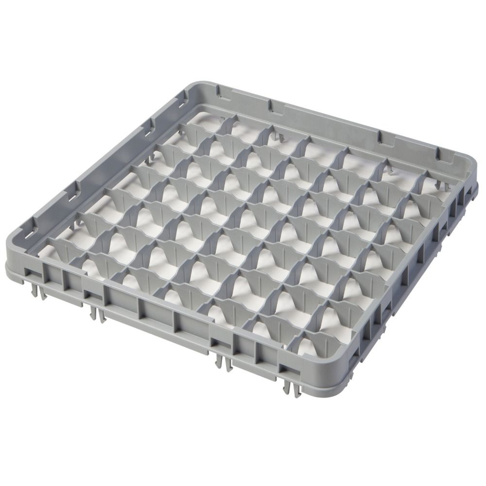 Nadstawka do koszy half drop 500x500 mm szara, model E2, Cambro, liczba przegródek: 49 (7x7), wymiar przegródki: 62x62 mm, jasnoszary, 499x499x(H)51mm - obrazek 2