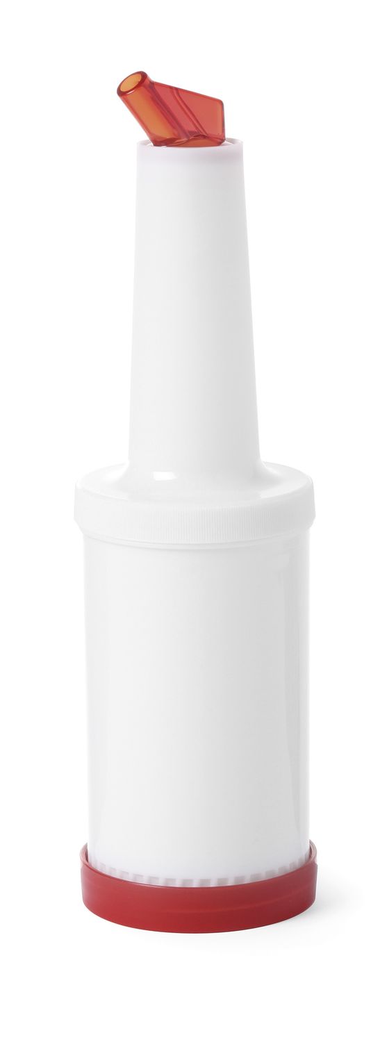 Dyspenser barmański z wymiennymi końcówkami, BarUp, 0,8L, biały, ⌀90x(H)300mm - obrazek 5