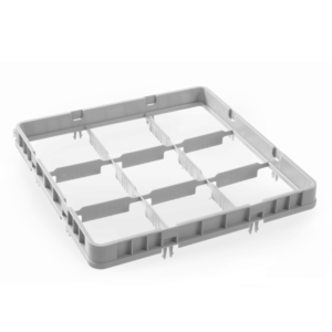 Nadstawa do kosza typ 2 Amerbox - 9 elementów, maks. ø szkła: 148 mm, jasnoszary