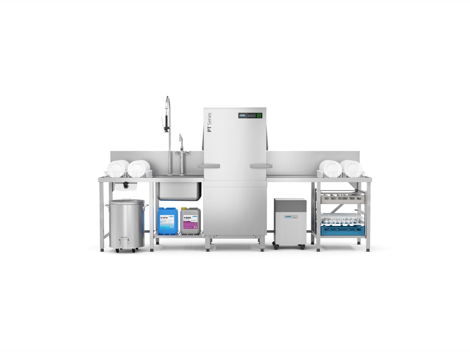 Winterhalter PT-XL - PT XL frontal closed tables