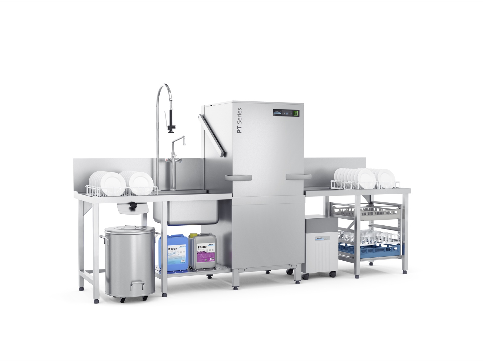 Winterhalter PT-XL - PT XL perspective closed tables