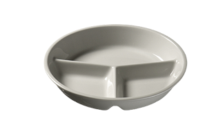 Talerz porcelanowy obiadowy, dzielony